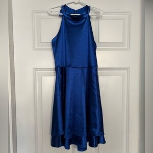 Worn Once Girls Satin Halter Dress
